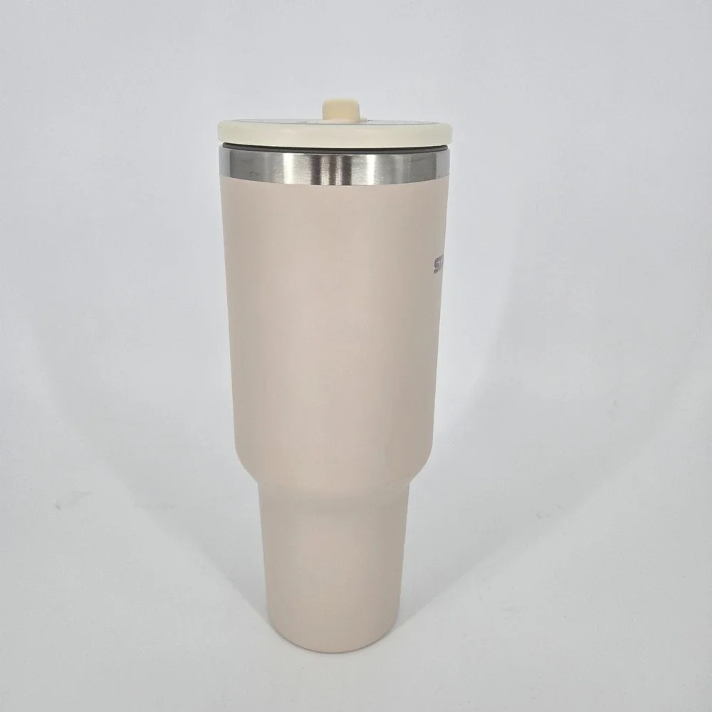 Stanley 40oz Quencher H2.0 Tumbler Blush Pink Handle Cup Aftermarket Lid No Stra - Picture 4 of 11